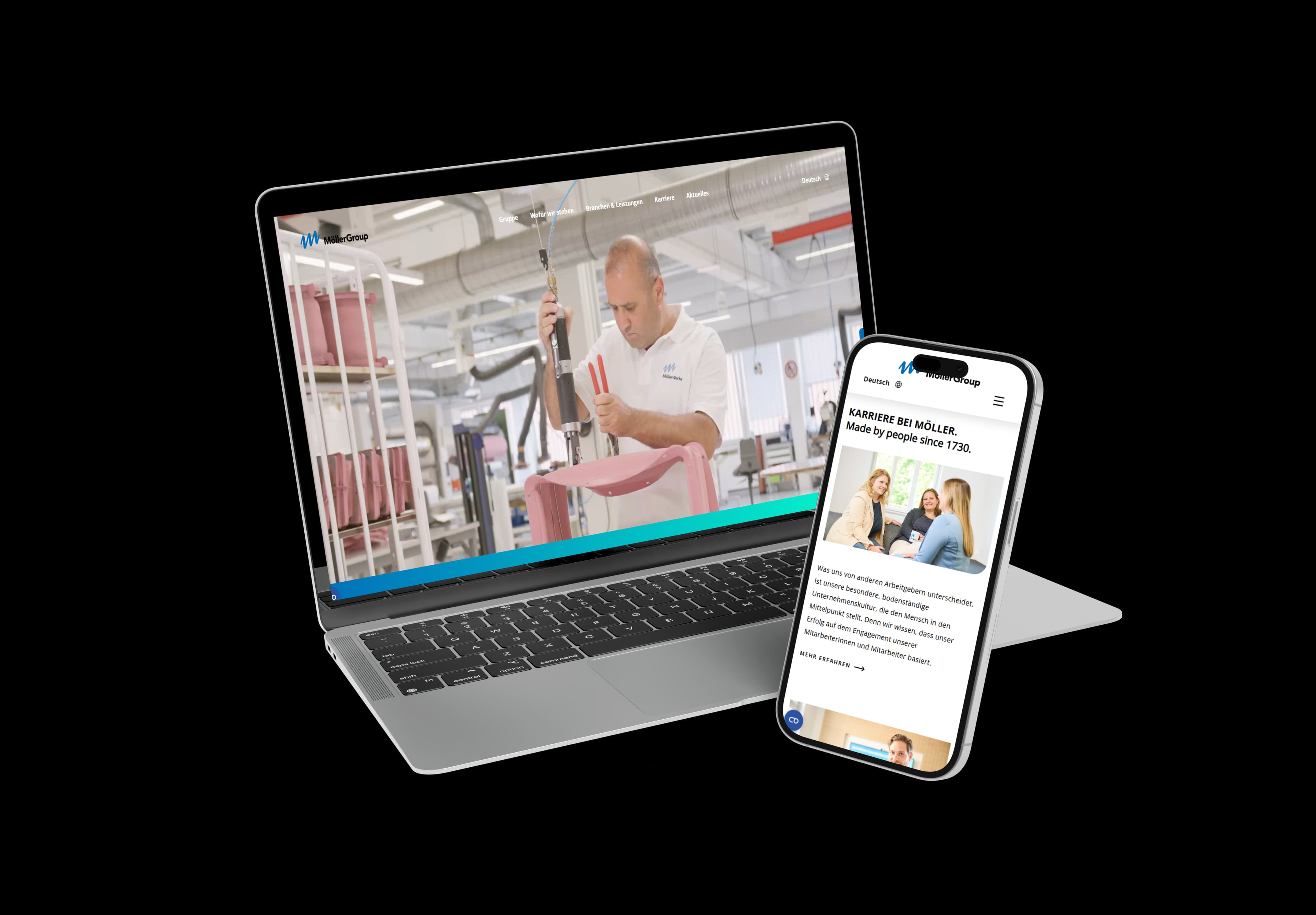 Möller Group Website Screenshot